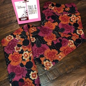 NWT T&C LuLaRoe Disney Fall Leggings Minnie Mouse